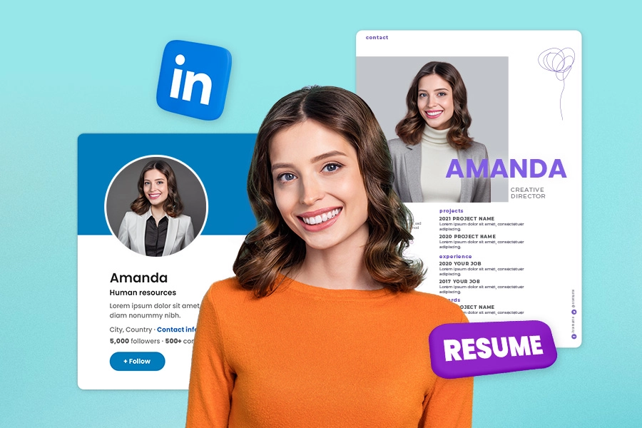 AI professional portraits for business